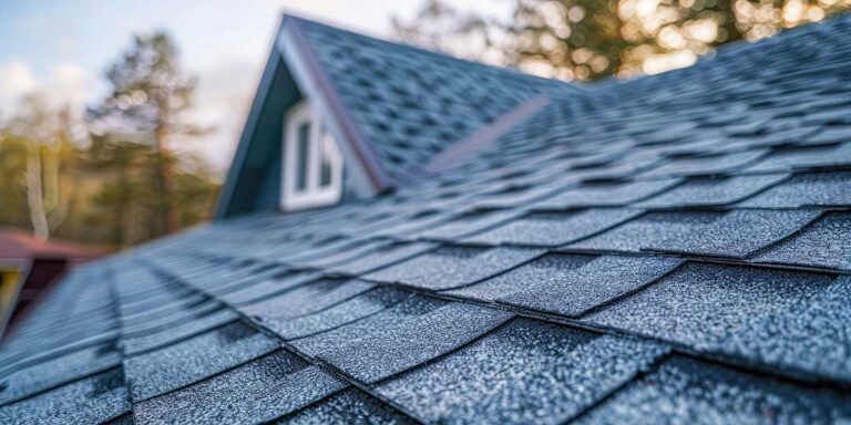 Rainwater flows through clean gutters and downspouts away from a two-story home after a storm.